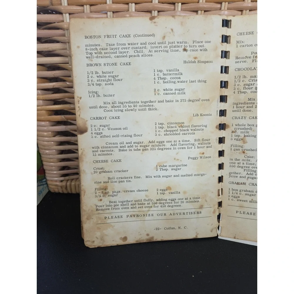 Church Of‎ Jesus Christ Of Latter Day Saints Cookbook Colfax, NC Ward Relief
